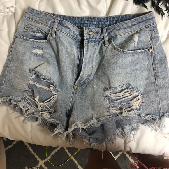 Article of Society Denim Jean Shorts - Picture 1 of 2